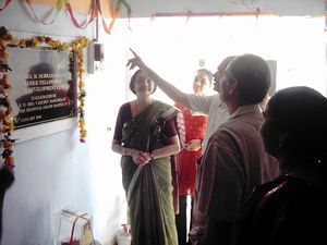 A proud Mrs. Gomti Subramanian
